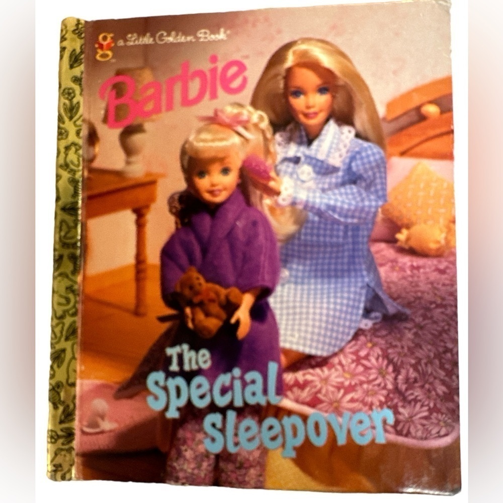Little Golden Book, Barbie The Special Sleepover by Francine Hugh 1997